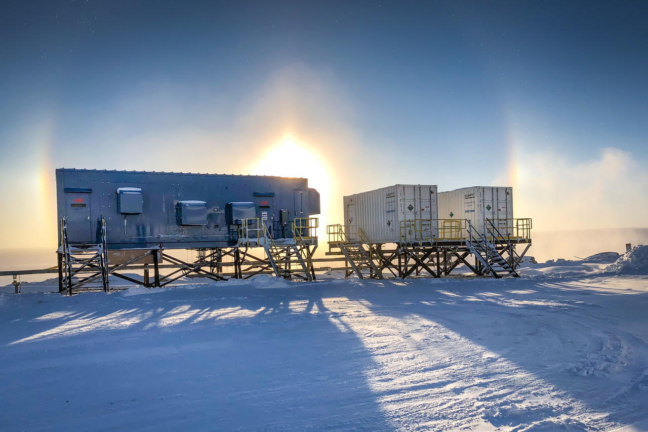 Energy storage optimizes wind power for remote Arctic mine